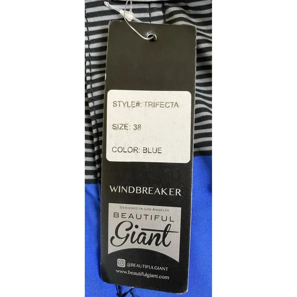 Beautiful Giant Men's Windbreak Swimwear Board Shorts Ergo Flex Stretch Size 38